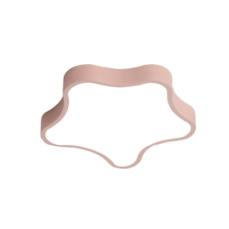 Modern Style Star Shade Ceiling Lamp Metal 1 Headed Ceiling Lighting for Bedroom