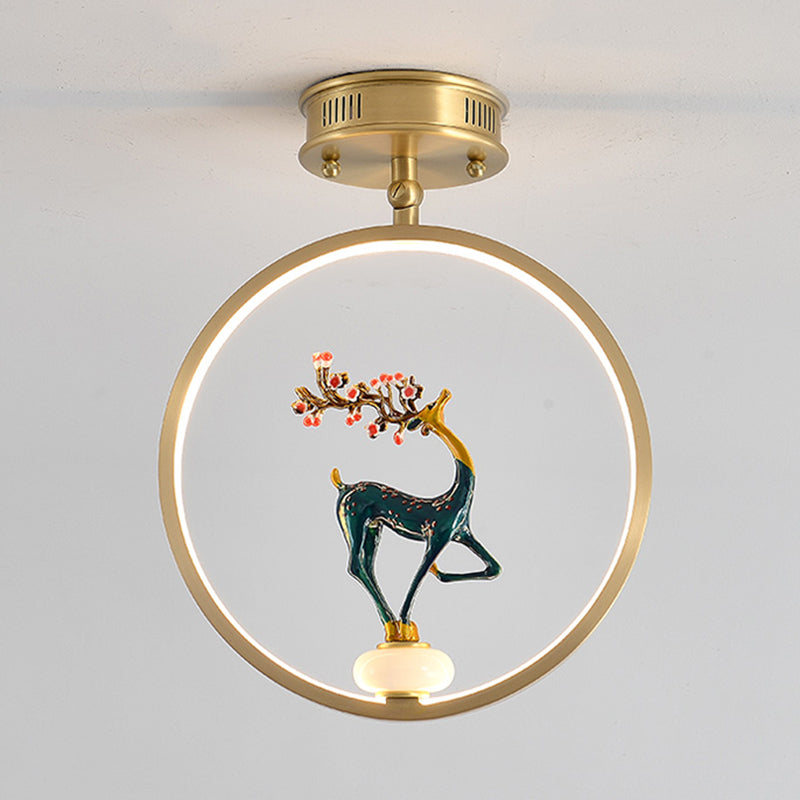 Modern Style Linear Shade Ceiling Light Metal Ceiling Light Fixture for Bedroom