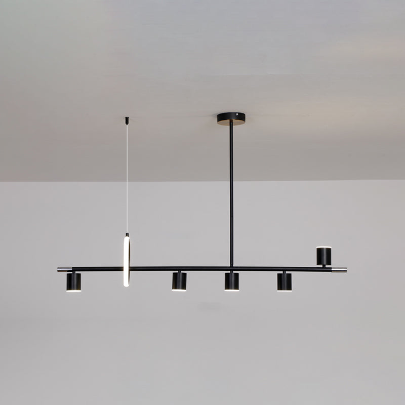 Contemporary Style Cylinder Island Lighting  Metal Island Light Fixtures