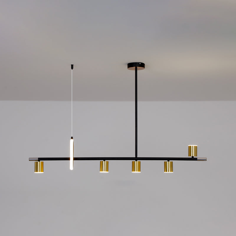 Contemporary Style Cylinder Island Lighting  Metal Island Light Fixtures