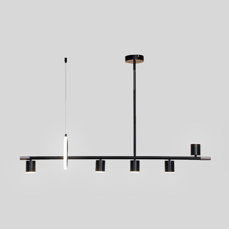 Contemporary Style Cylinder Island Lighting  Metal Island Light Fixtures