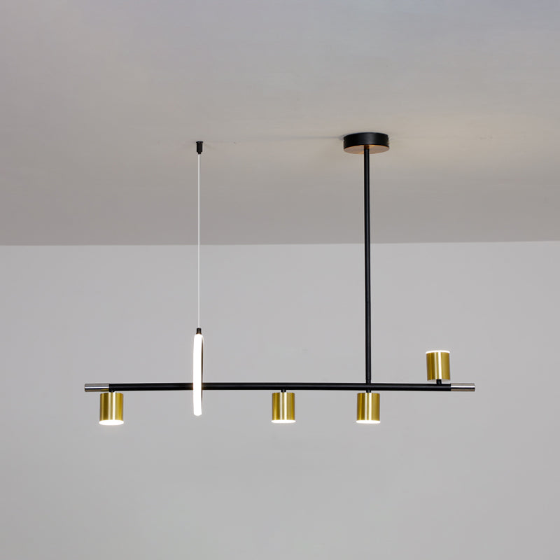 Contemporary Style Cylinder Island Lighting  Metal Island Light Fixtures