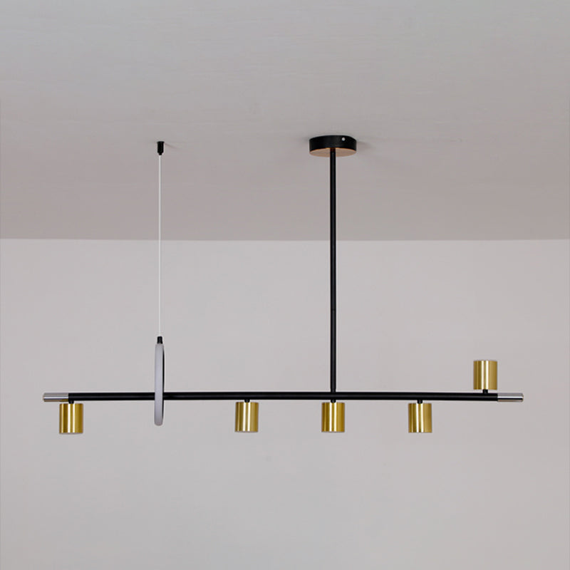 Contemporary Style Cylinder Island Lighting  Metal Island Light Fixtures