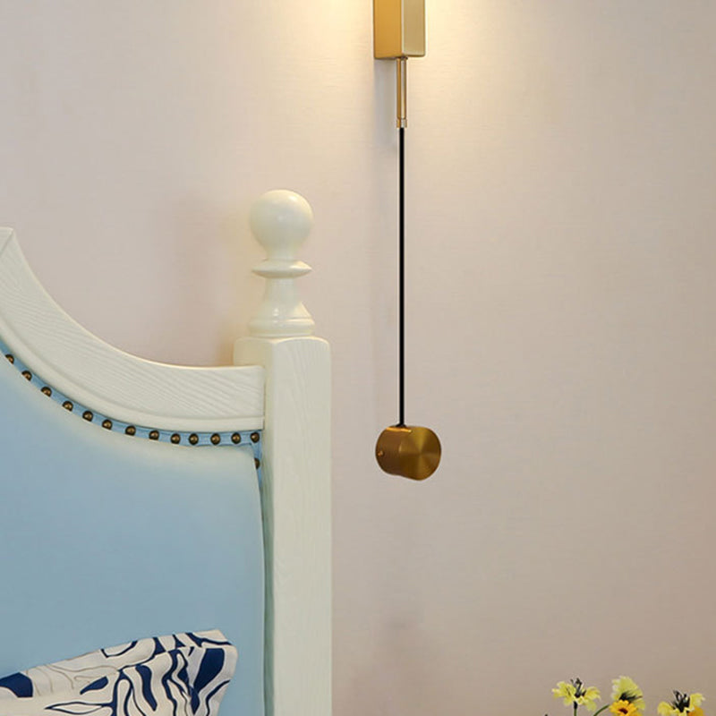 Metal Cylinder Wall Mounted Lamps Modern Style 1 Light Wall Lighting Fixtures