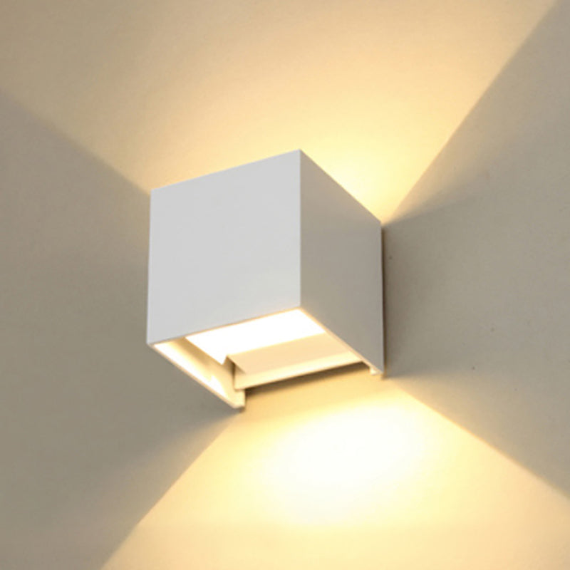 Modern Style Aluminum Wall Light Geometric LED Wall Washer for Outdoors