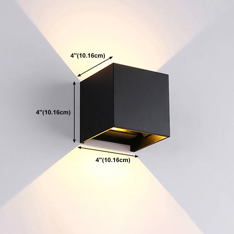 Modern Style Aluminum Wall Light Geometric LED Wall Washer for Outdoors