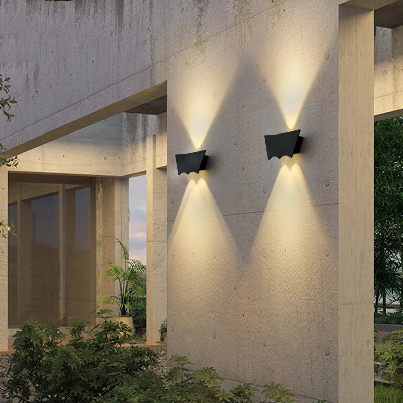 Contemporary Style Geometric Wall Mounted Lamps Metal Multi Lights Wall Washer Sconce