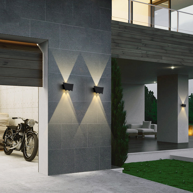 Contemporary Style Geometric Wall Mounted Lamps Metal Multi Lights Wall Washer Sconce