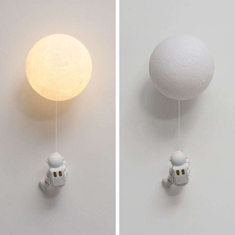 Modern Style Wall Mount Light 1-Light LED Wall Sconce Light with Glass Shade for Bedside