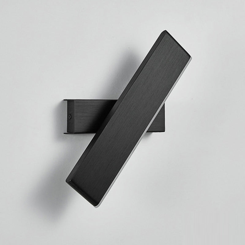 Nordic Style Aluminum Wall Light Rotatable Rectangle LED Wall Lamp for Living Room