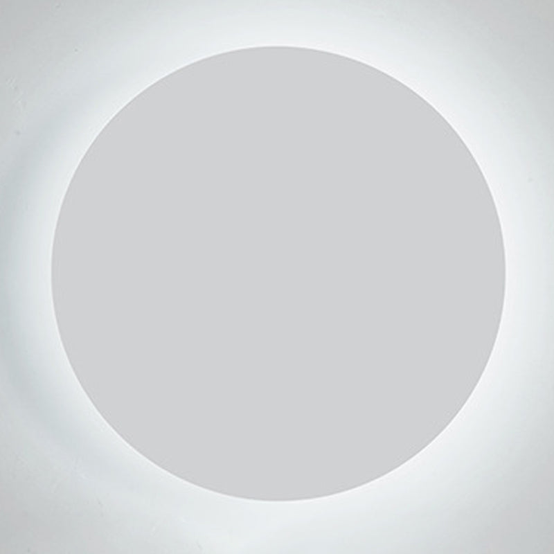 Modern Style Circle Shape Wall Sconce Metal 1 Light Sconce Lighting for Living Room