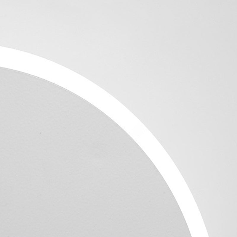 Modern Style Circle Shape Wall Sconce Metal 1 Light Sconce Lighting for Living Room