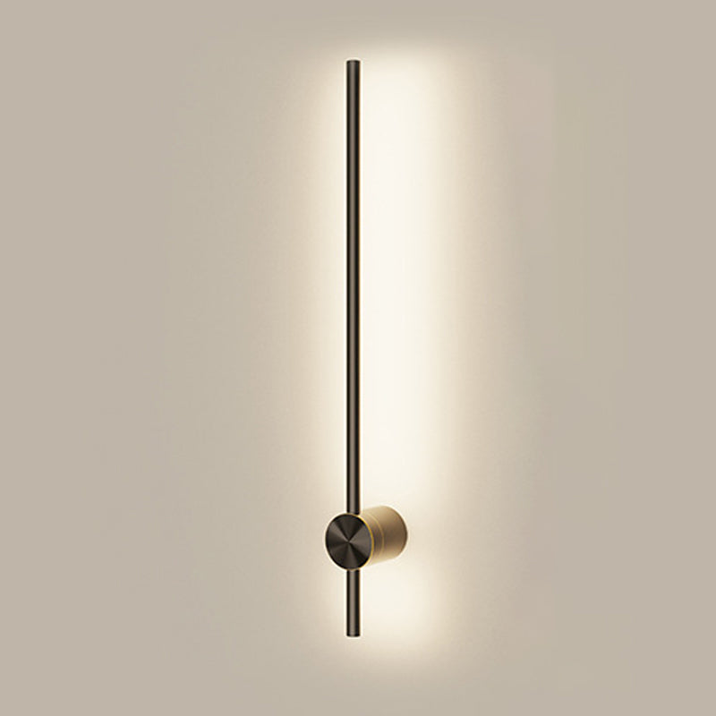 Modern Style Linear Shape Wall Sconce Metal 2 Light Wall Lighting for Bedroom