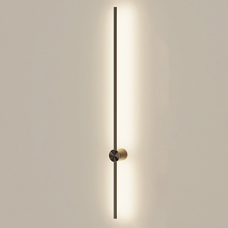 Modern Style Linear Shape Wall Sconce Metal 2 Light Wall Lighting for Bedroom
