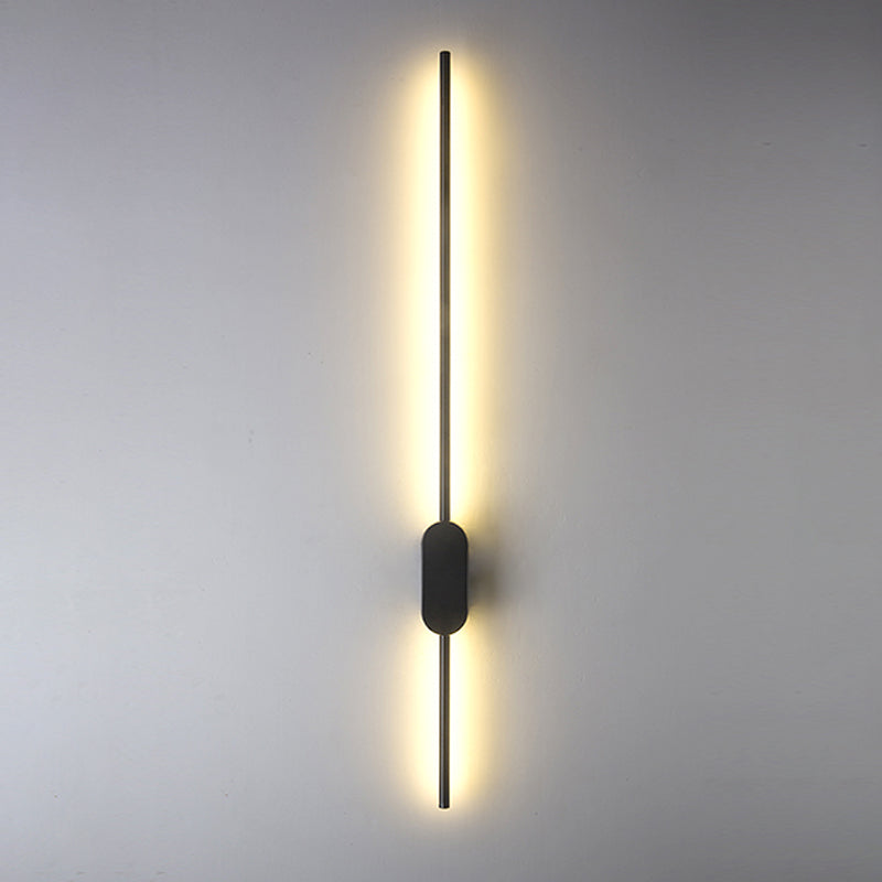 Modern Style Linear Shape Wall Sconce Metal Wall Lighting for Bedroom