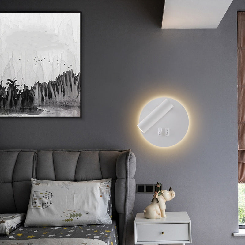 Modern Wall Sconce Simple LED Wall Mount Lamp with Acrylic Shade for Living Room