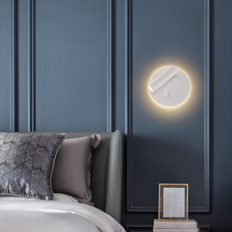 Modern Wall Sconce Simple LED Wall Mount Lamp with Acrylic Shade for Living Room