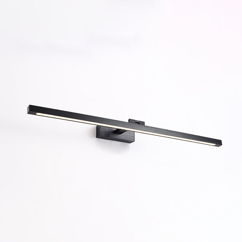 Modern Aluminum Extendable Vanity Light Black Strip Mirror Light for Bathroom