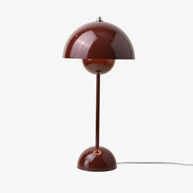 Macaron Style Table Lamp 1-Light Desk Lamp with Metal Shade for Bedroom