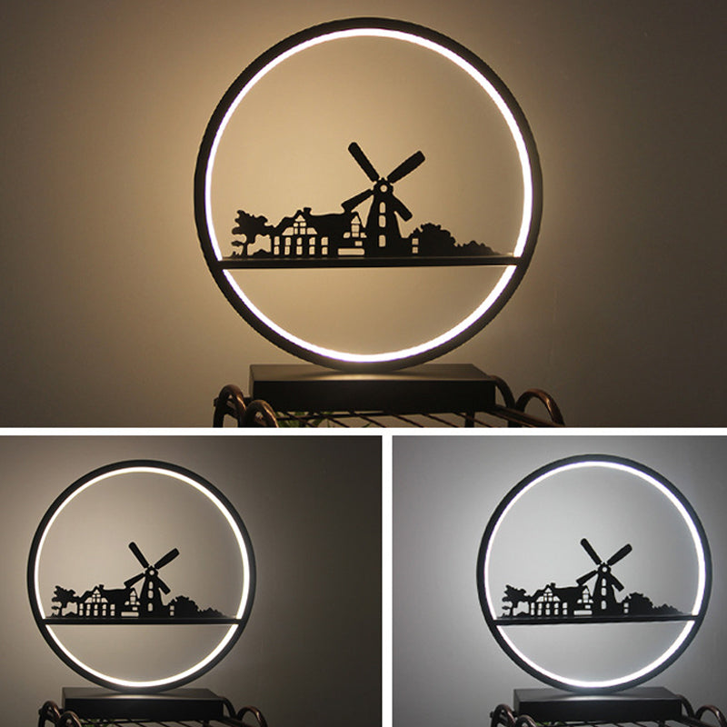 Modern Metal Table Lamp 1-Light LED Desk Lamp for Living Room