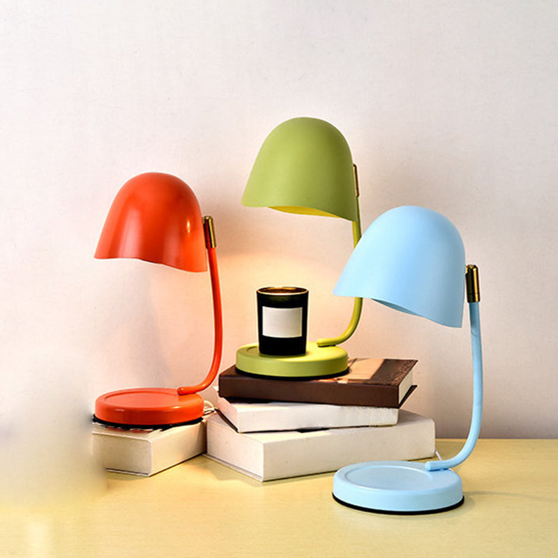 Modern Simple Table Lamp Colorful Egg Shape Table Light for Bedroom (Candle Not Included)