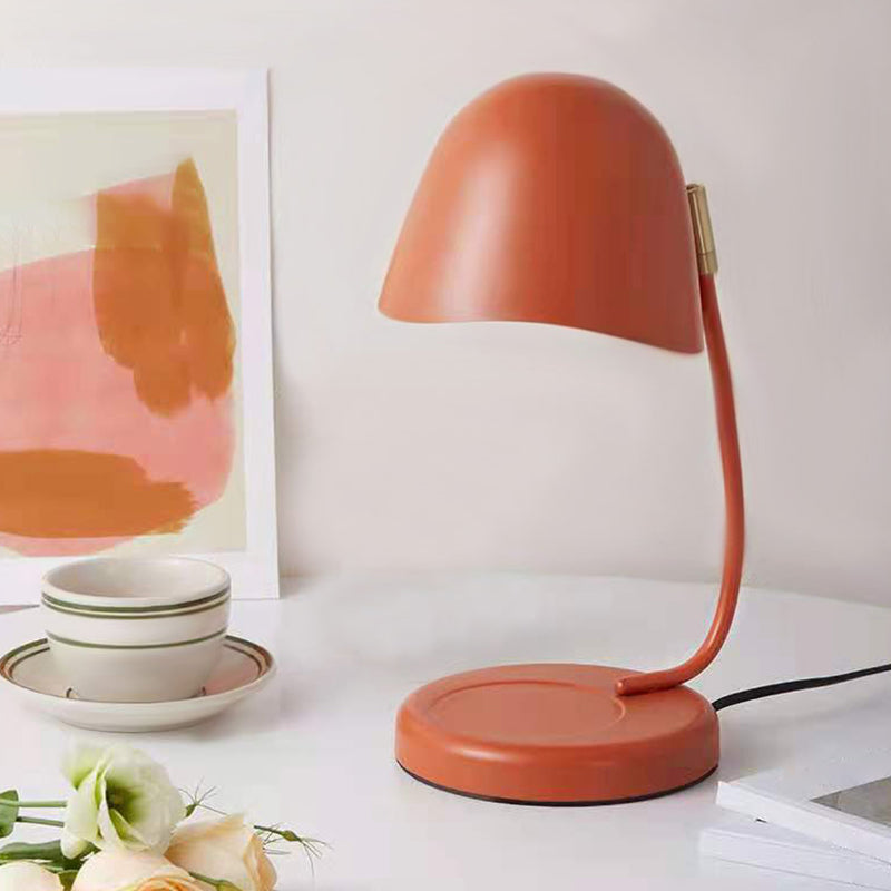Modern Simple Table Lamp Colorful Egg Shape Table Light for Bedroom (Candle Not Included)