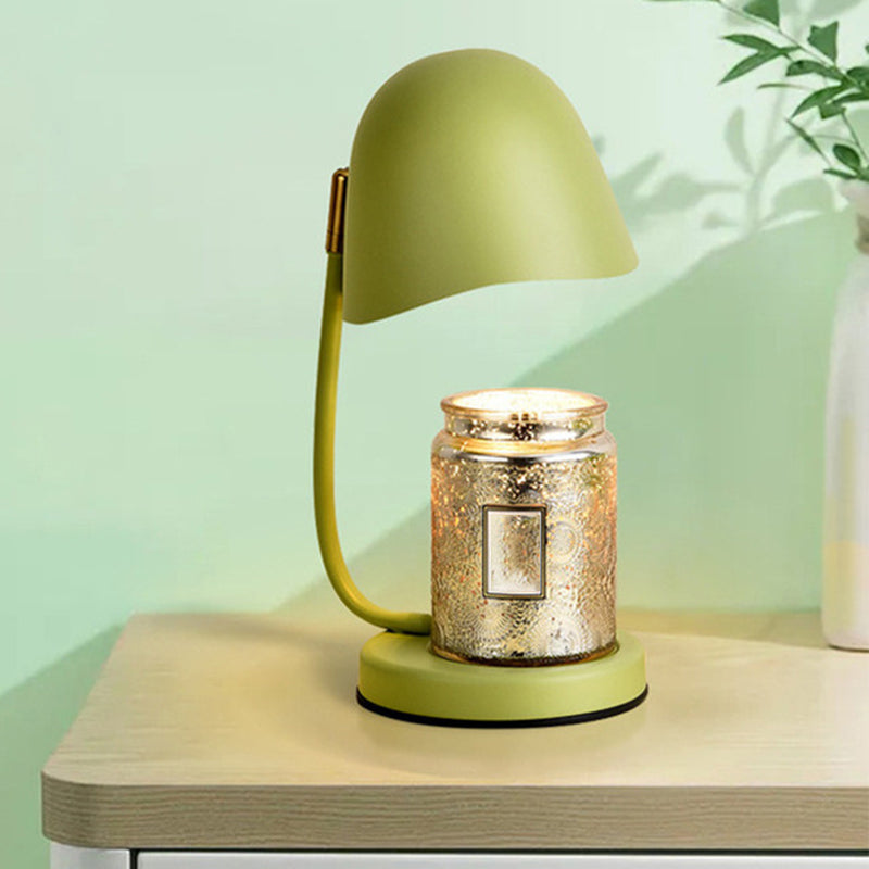 Modern Simple Table Lamp Colorful Egg Shape Table Light for Bedroom (Candle Not Included)