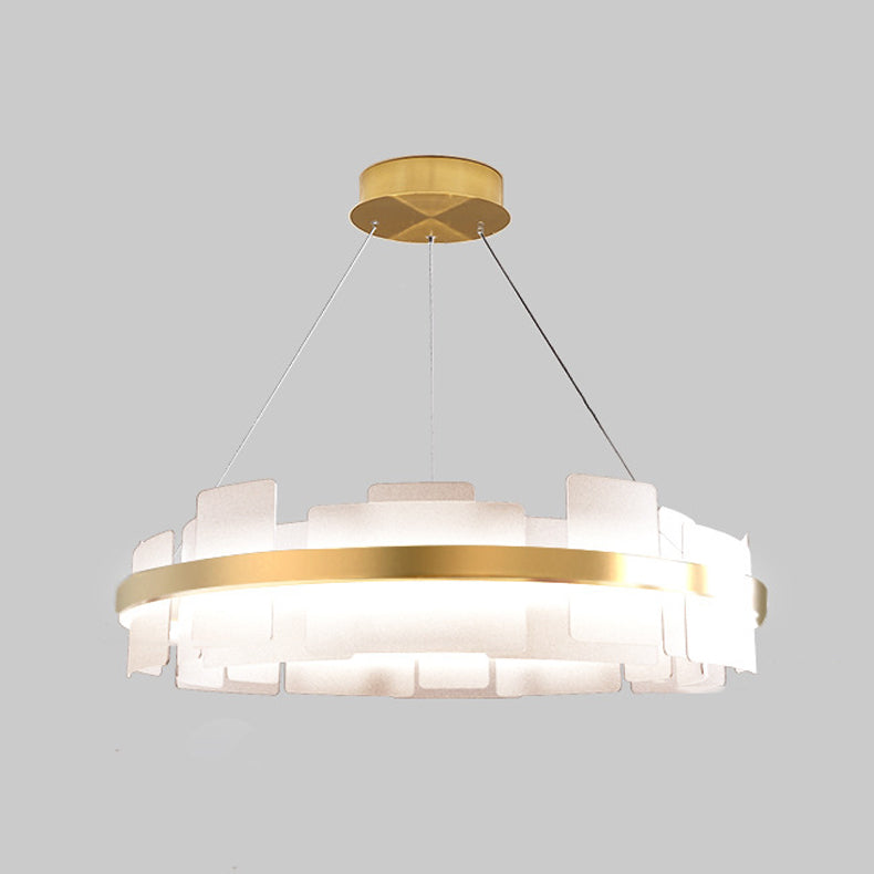 Gold Nordic Chandelier Acrylic Led Pendant Light for Living Room Bedroom