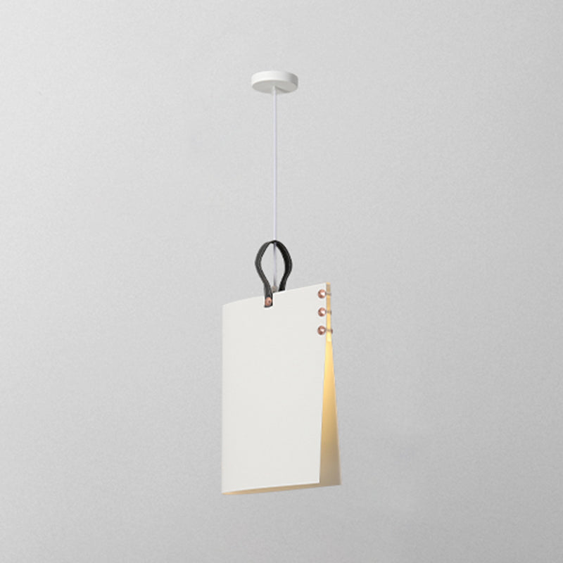 Modern Fabric Ceiling Pendant 1-Light Book Pendant Lamp for Dining Room