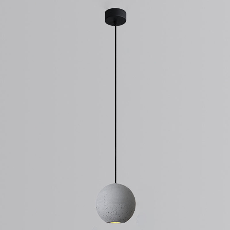 Stone Hanging Light Fixture Modern Style Pendant Light with Acrylic Shade for Bedroom