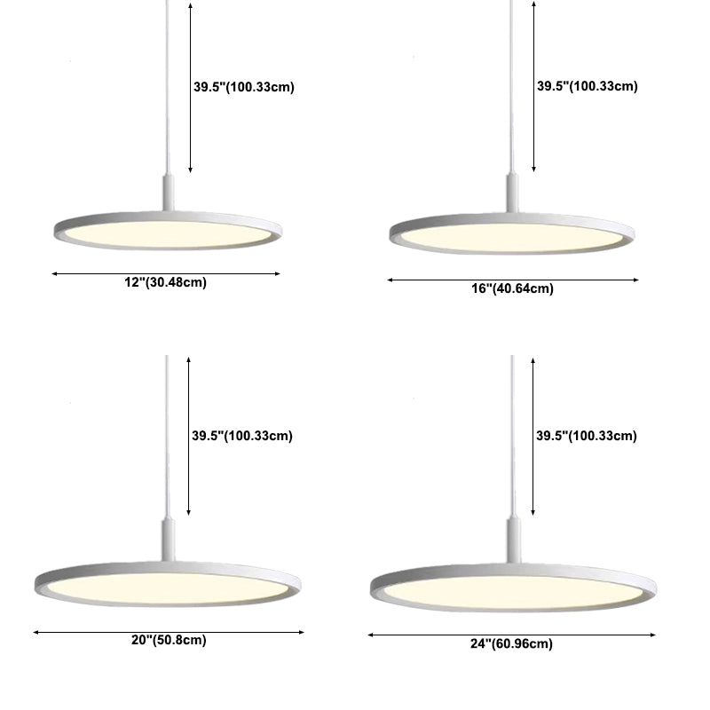 Modern Style Hanging Light Fixture 1-Light LED Pendant Light for Bedroom