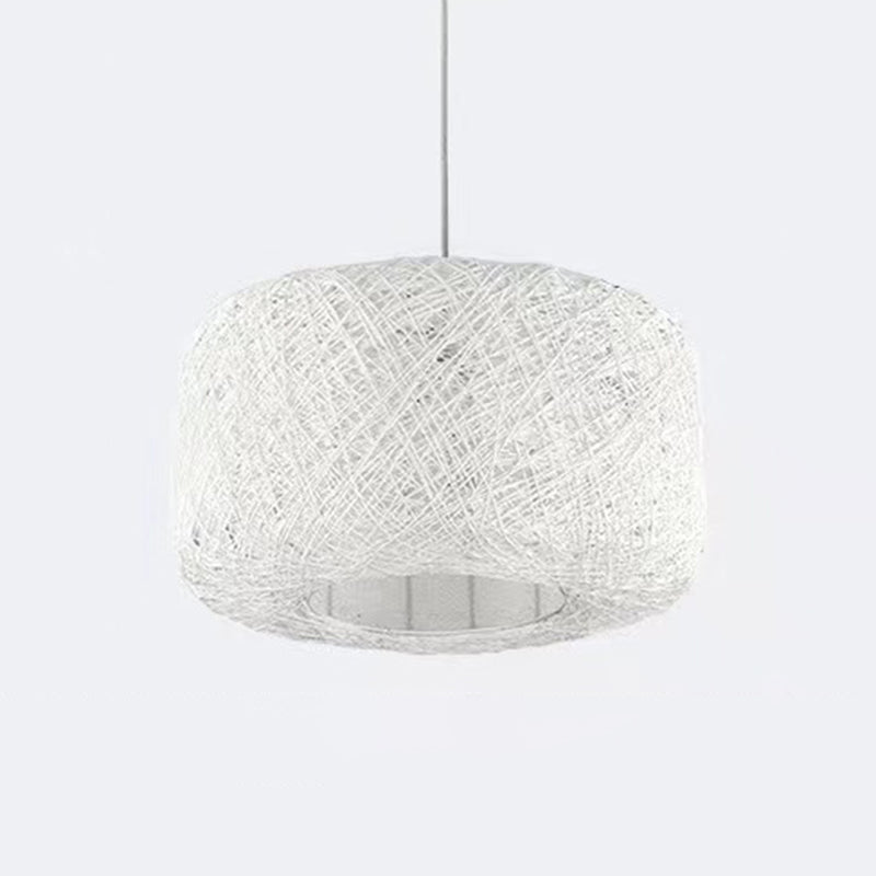 Asian Style Hanging Light Fixture 1-Light Pendant Light for Bedroom