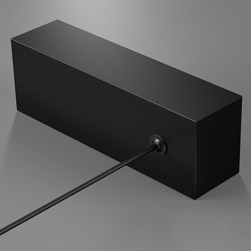 Aluminum Island Lamp Modern 1-Head Linear Restaurant Pendant Light with Acrylic Shade