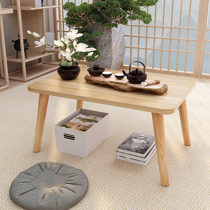 Rectangular Writing Desk with Artificial Wood Face and Wood Legs