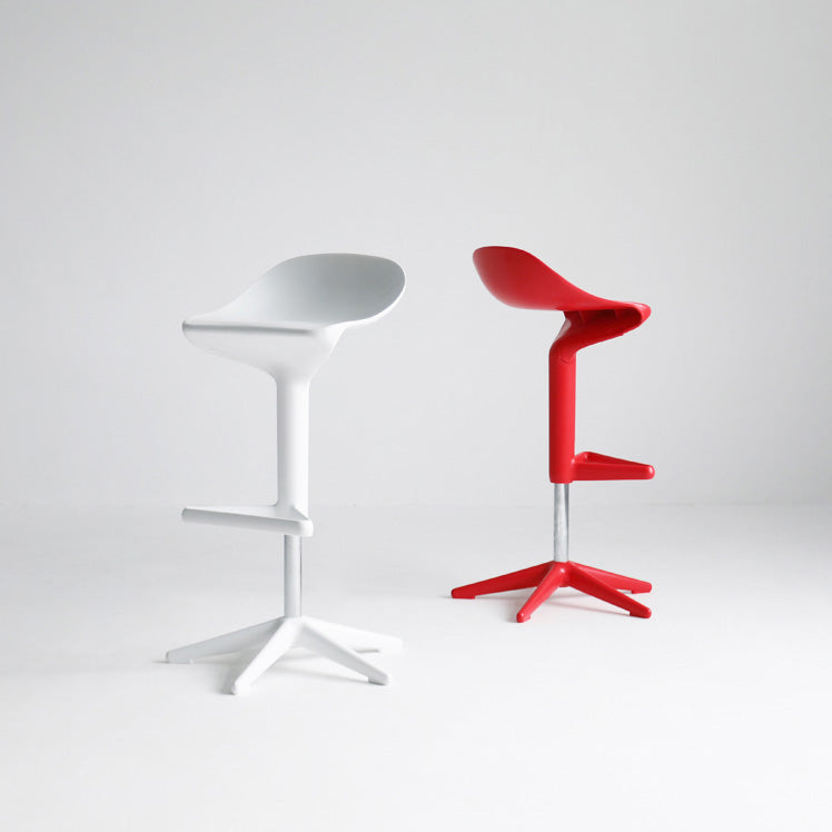 Industrial Bar-stool Adjustable Leather Counter Bar Stool with Metal Legs