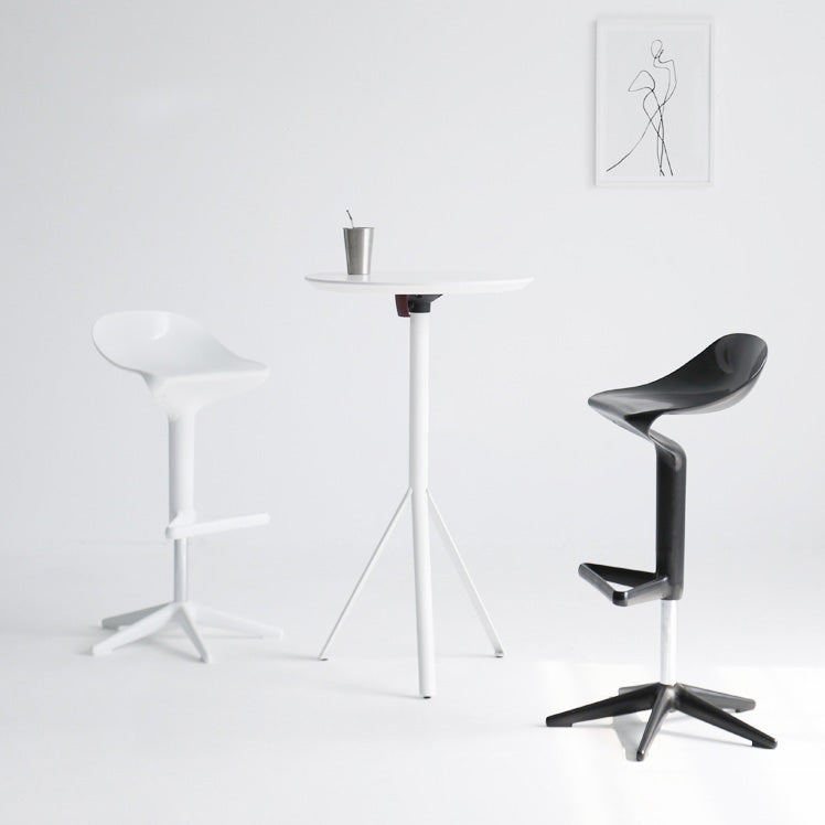 Industrial Bar-stool Adjustable Leather Counter Bar Stool with Metal Legs