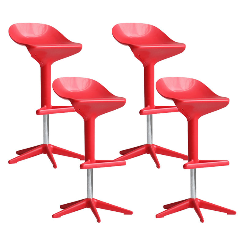 Industrial Bar-stool Adjustable Leather Counter Bar Stool with Metal Legs