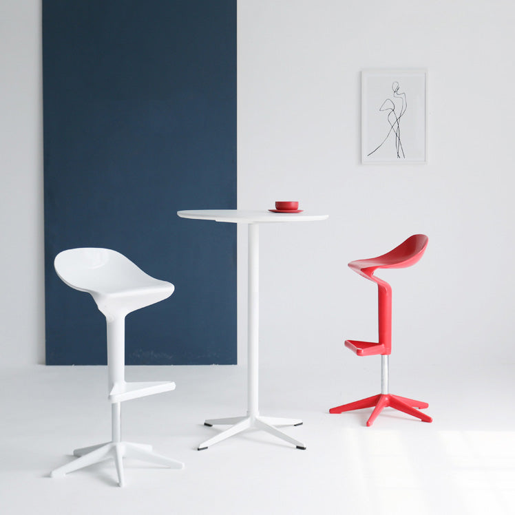 Industrial Bar-stool Adjustable Leather Counter Bar Stool with Metal Legs