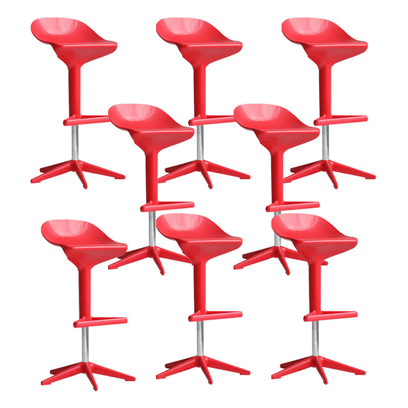 Industrial Bar-stool Adjustable Leather Counter Bar Stool with Metal Legs