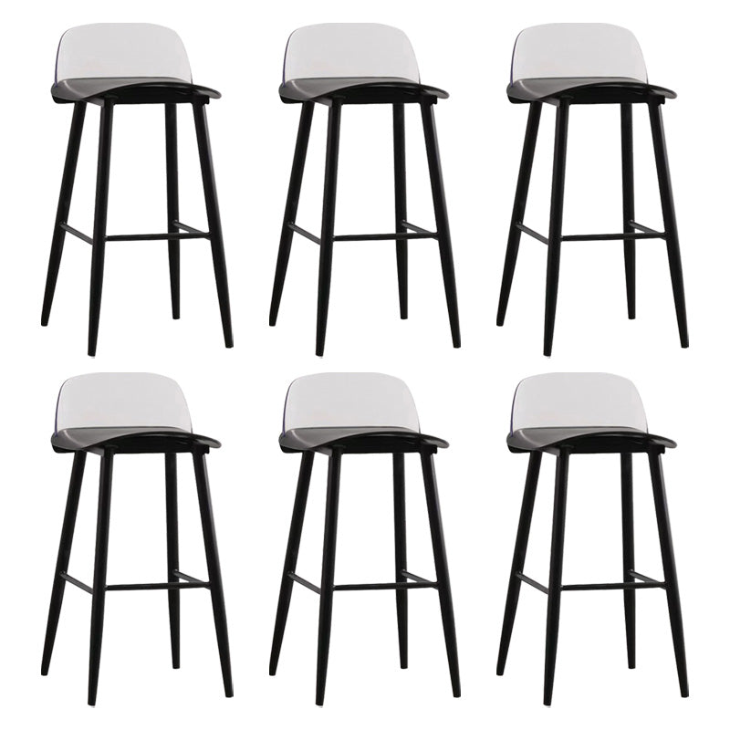 Scandinavian Footrest Home Stool Matte Finish Plastic Bar Stool