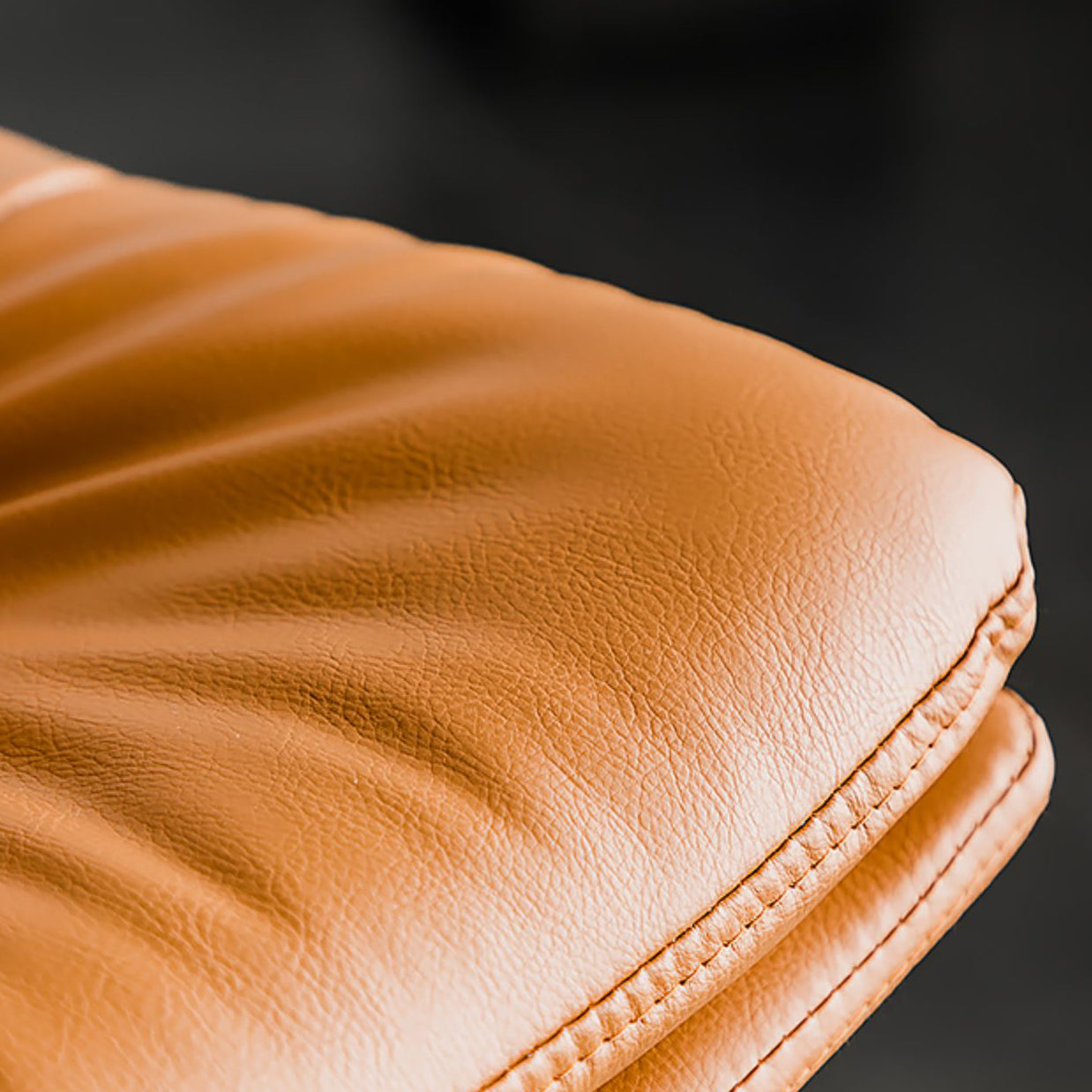 Scandinavian Low Back Home Stool Matte Finish Upholstered Bar Stools