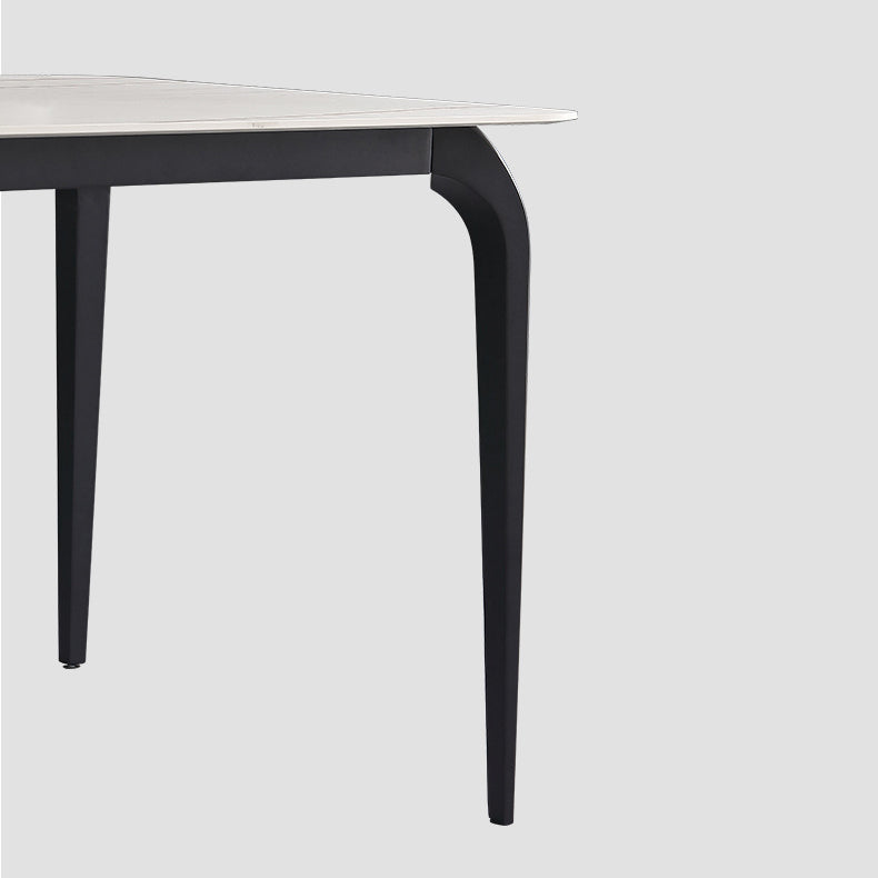 Modern 1/4/5/6/7 Pcs White Dining Chairs Set Sintered Stone Dining Room Set