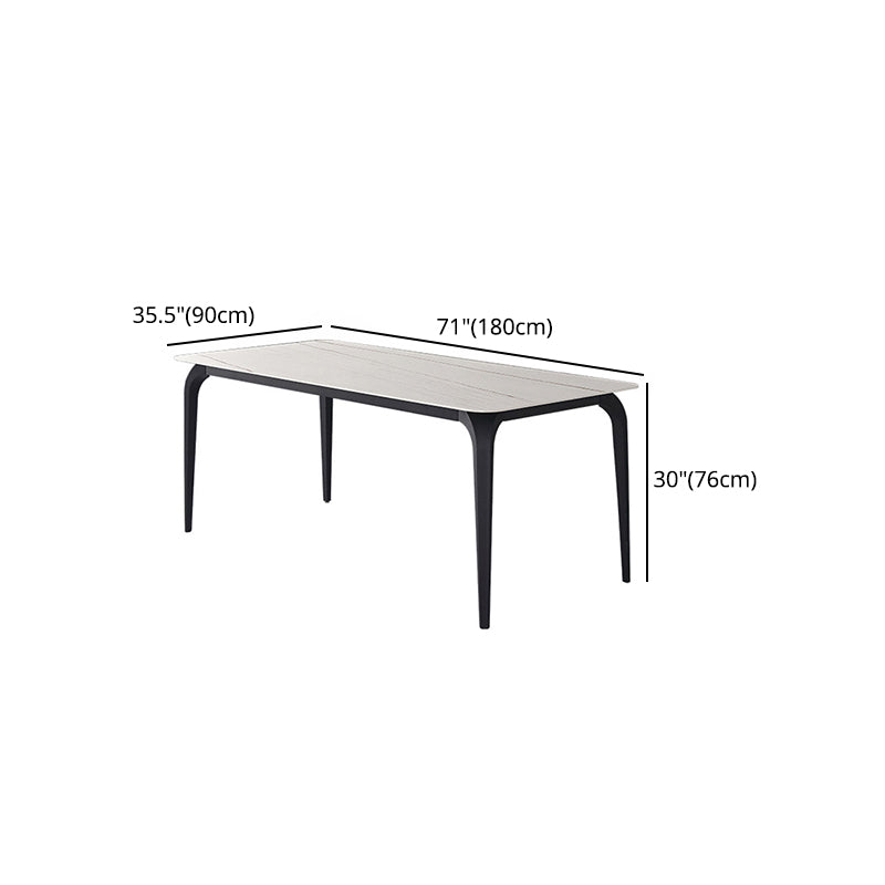 Modern 1/4/5/6/7 Pcs White Dining Chairs Set Sintered Stone Dining Room Set