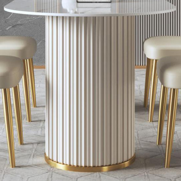 Glam 1/2/5/6/7/8 Pieces Dining Set Sintered Stone Dining Table Set