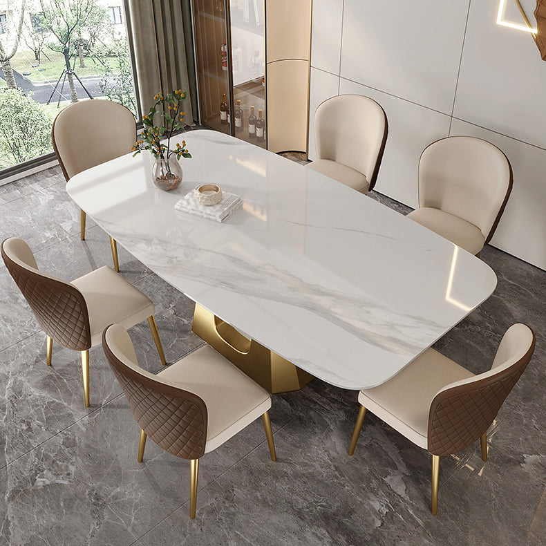 Modern 1/3/4/5/7 Pcs Dining Chairs Set Sintered Stone Dining Room Set