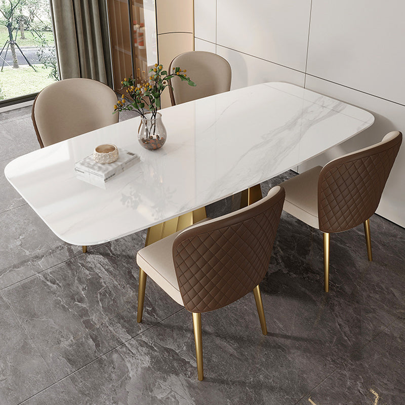 Modern 1/3/4/5/7 Pcs Dining Chairs Set Sintered Stone Dining Room Set