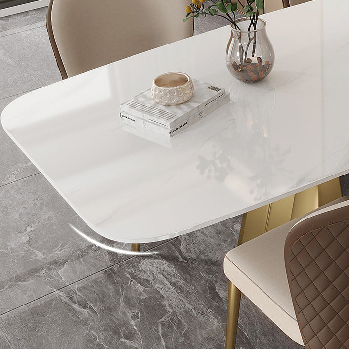 Modern 1/3/4/5/7 Pcs Dining Chairs Set Sintered Stone Dining Room Set