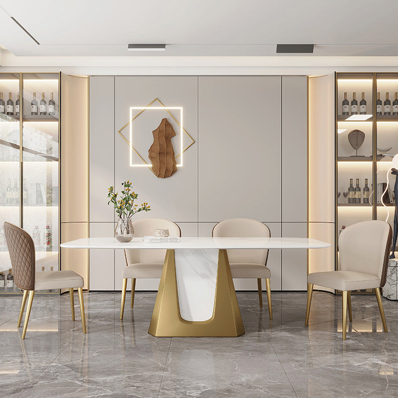 Modern 1/3/4/5/7 Pcs Dining Chairs Set Sintered Stone Dining Room Set