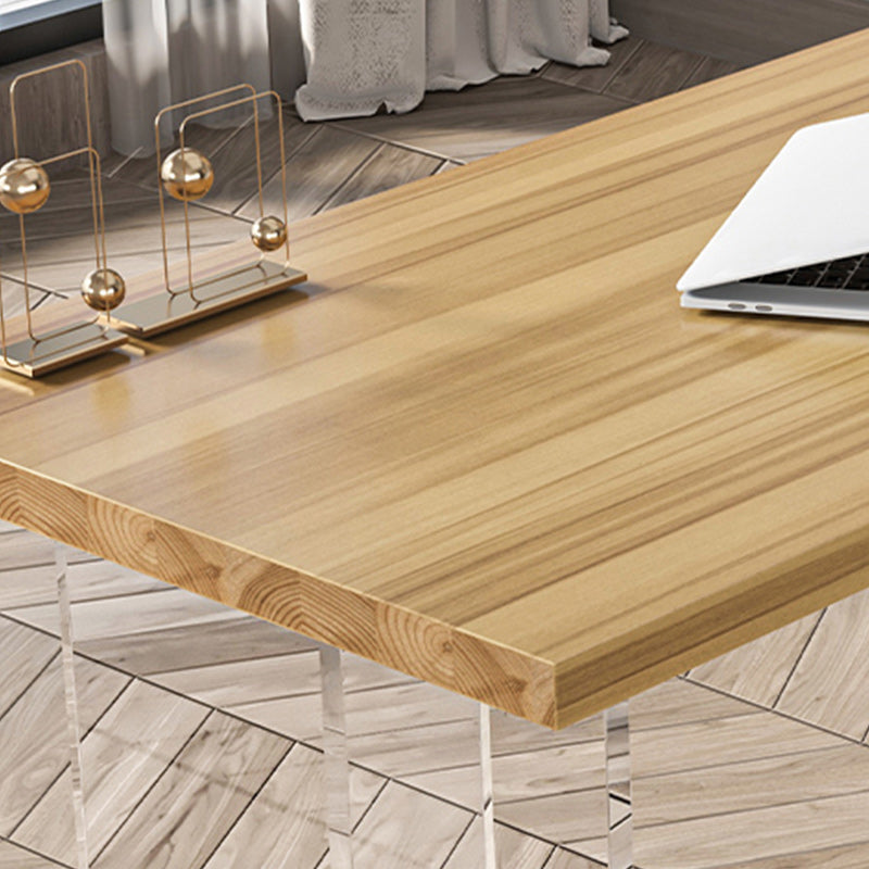 Modern 1/2 Pieces Dining Set Rectangle Pine Wood Dining Table for Dining Room