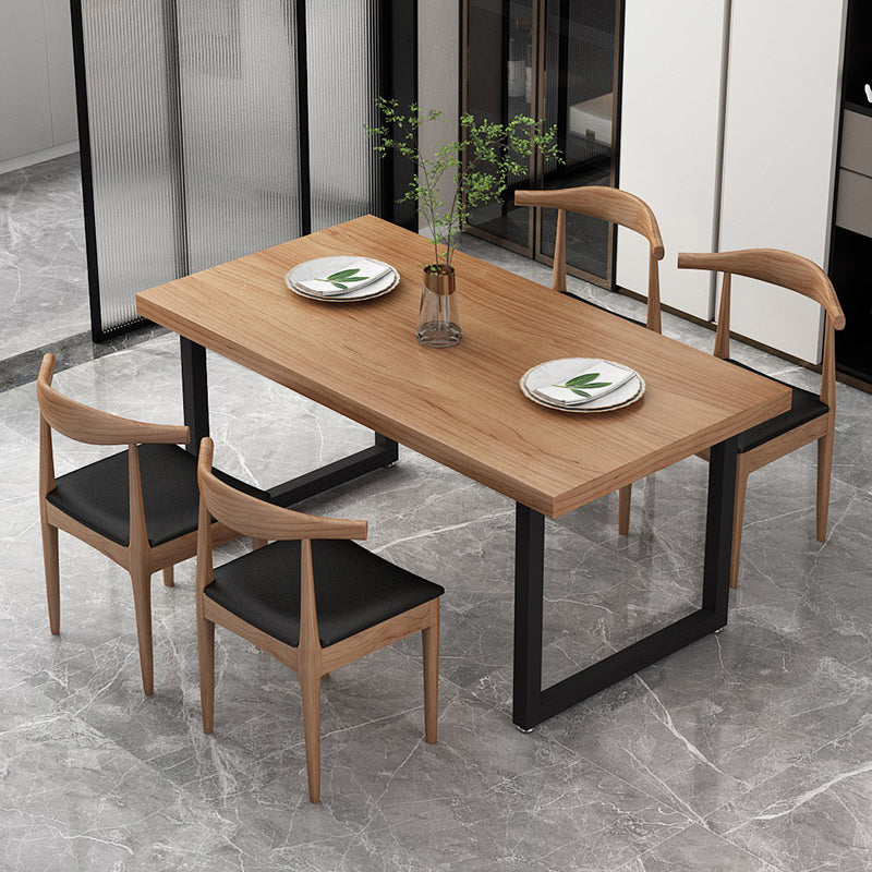 Modern 1/5 Pieces Dining Set Rectangle Wood Dining Table for Kitchen
